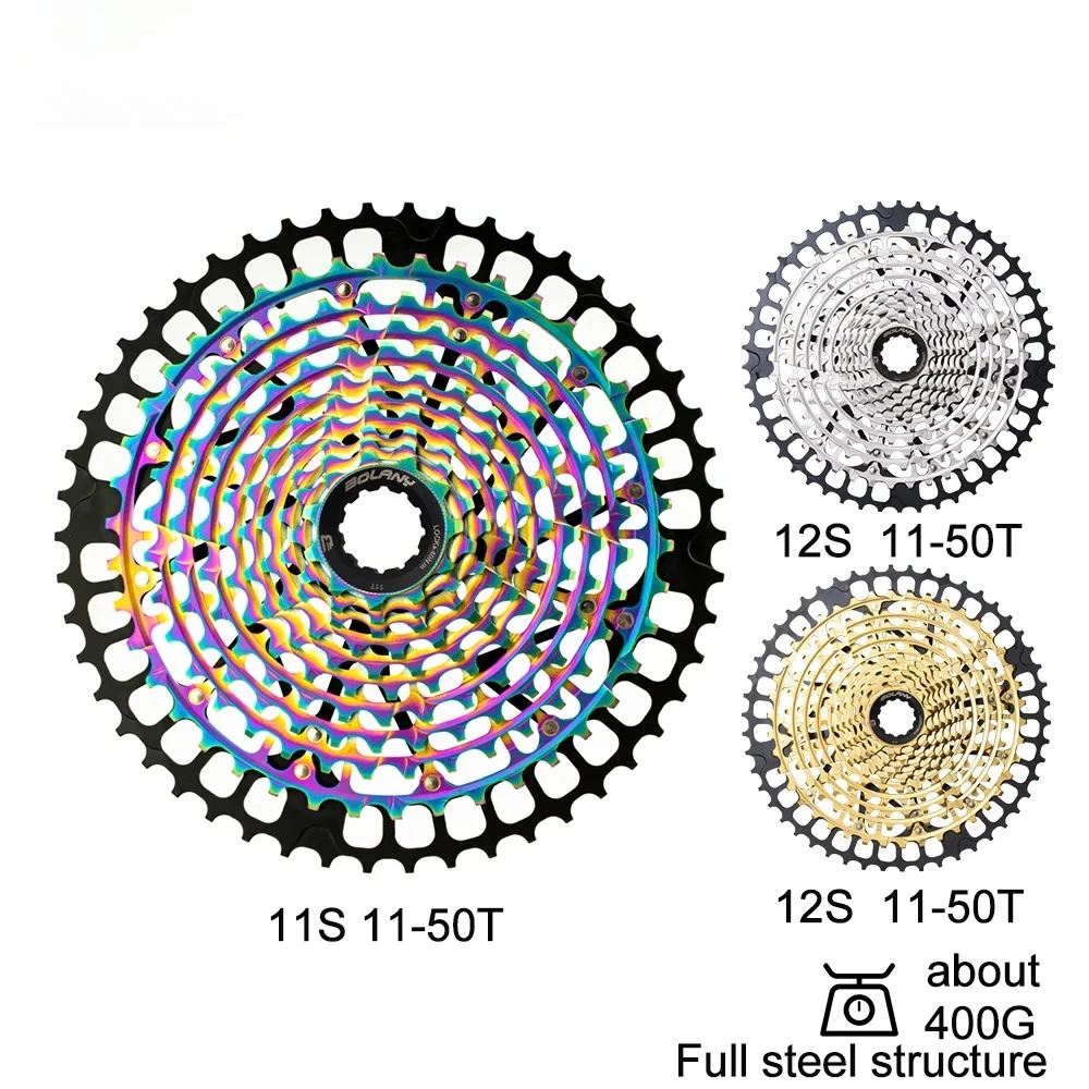 

MTB Bicycle 12 Speed 11-50T Cassette Ultralight 12s Freewheel k7 sprocket 11v 11-50T Mountain Bike Parts for HG Hub