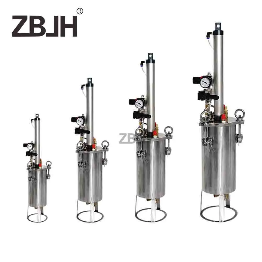 2L Stainless steel cylinder piston pressure tank silicone/vinyl pressure bucket