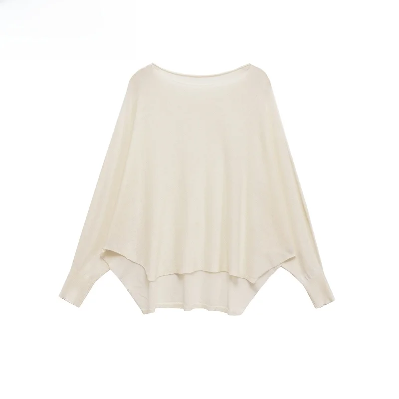 

ZBZR, новинка весны, женский модный трикотаж, свободный трикотаж с плоской иглой, простой трикотаж из полиэстера, длинный све, дышащий