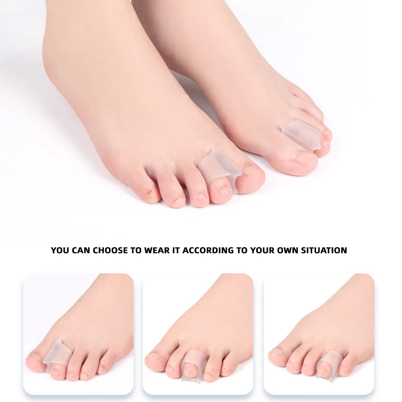 

30pieces=15pairs Overlapping Hammer Toes Gel Hallux Valgus Corrector Separators Bunions Foot Pain Relief Silicone Orthotics