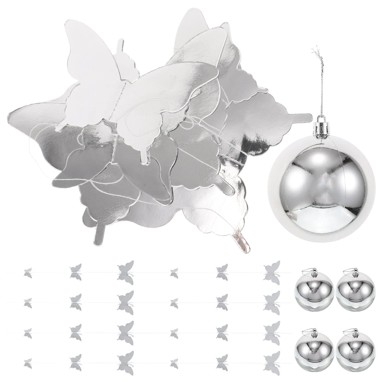 

12pcs Shiny Hanging Ornaments Ceiling Decorations For Birthday Valentine Christmas Light Ball Garland Atmosphere