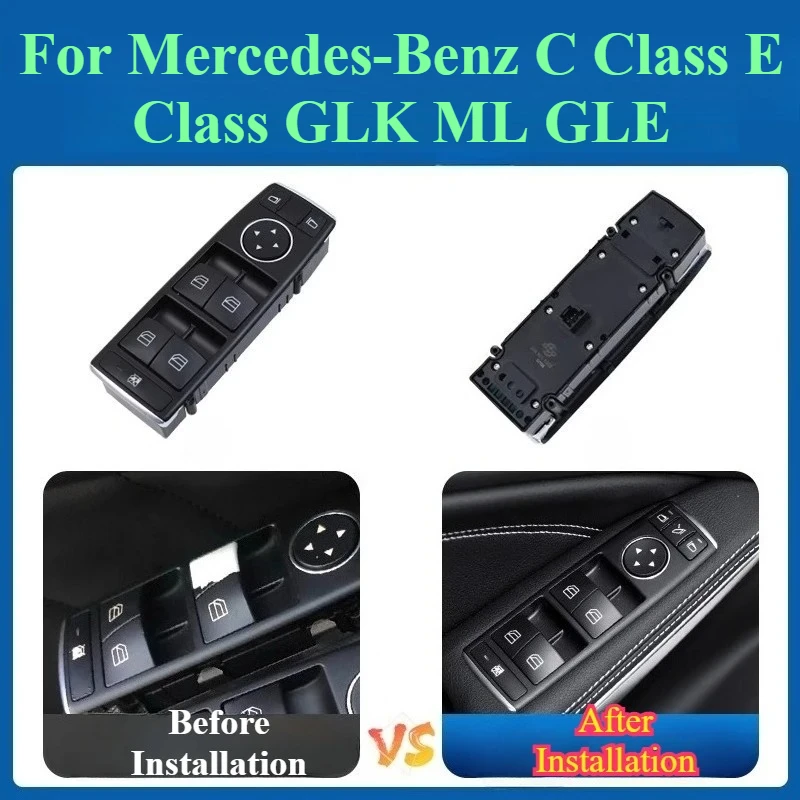 

For Mercedes-Benz C Class E Class GLK ML GLE Power Window Switch Button Assembly Switch Control Panel Interior Accessories