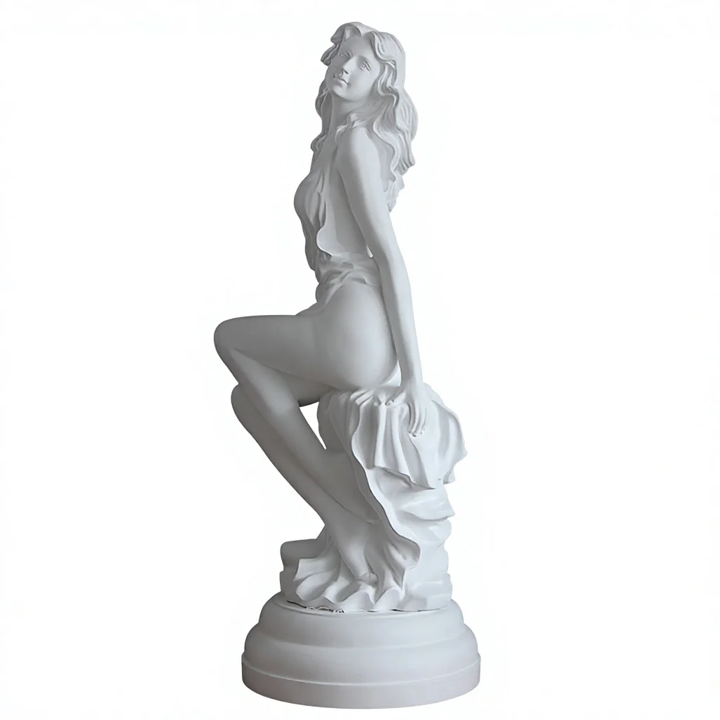 xx-Nordic Minimalist Simple Venus Goddess Statue Fiberglass Craft Decoration Home Entrance Ornament Semi-Handmade