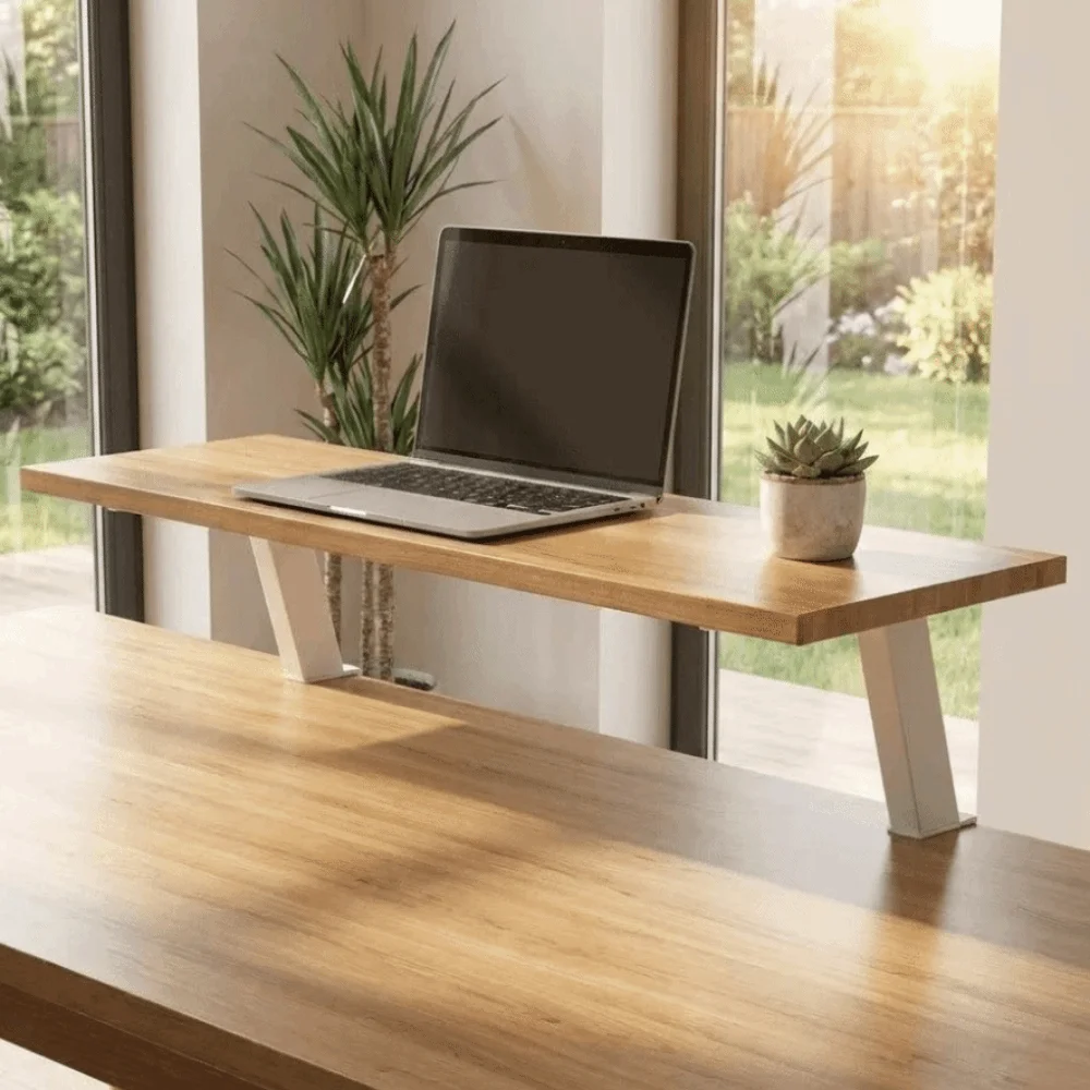 No Drilling Clamp Desk Organizer Easy To Assemble Stable Clip‑on Table Storage Shelf Adjustable Space Saving