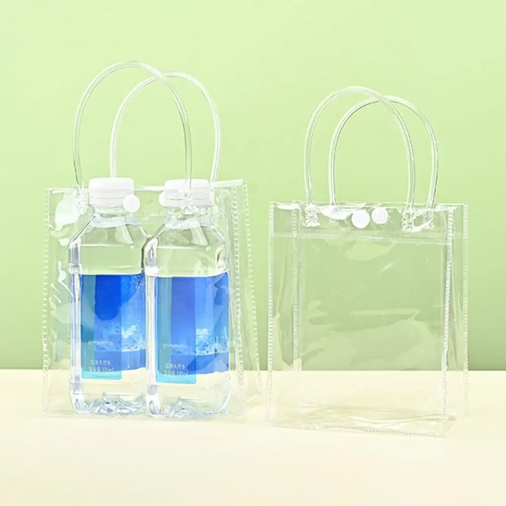 The New Transparent PVC Handbag Multi-purpose Plastic Gift Bag Large Capacity Gift Jelly Bag Travel