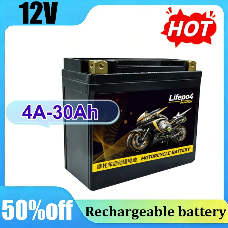

12V 30Ah Motorcycle Li-ion Battery Maintenance-Free Start Battery for Yamaha for Suzuki High Performance for Scooter Cruiser