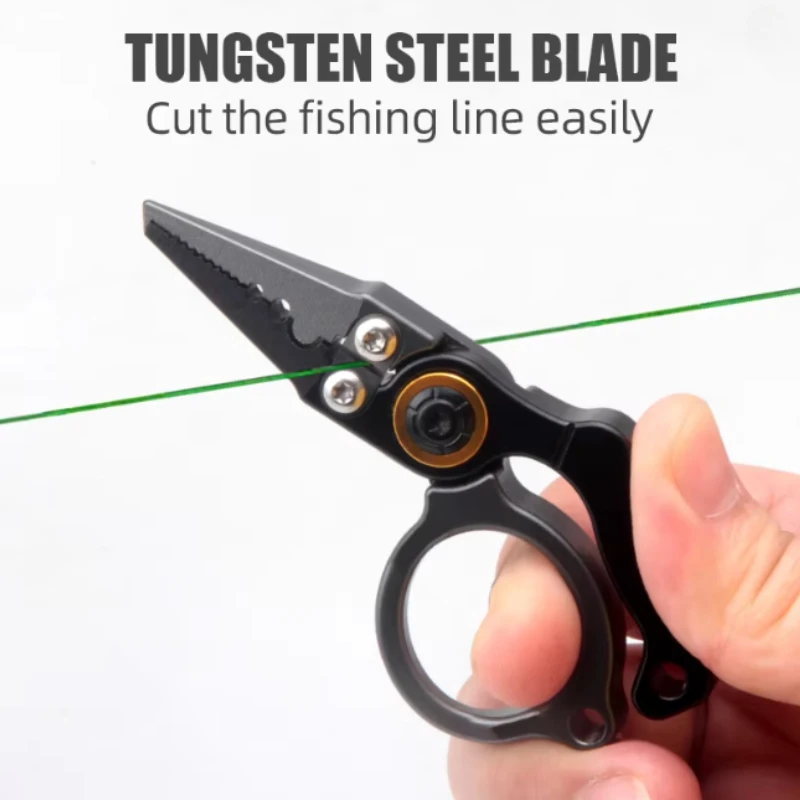 Aluminum Pliers Saltwater, Surf Tackle Kit, Multitool Hook Remover Braided Line Cutter