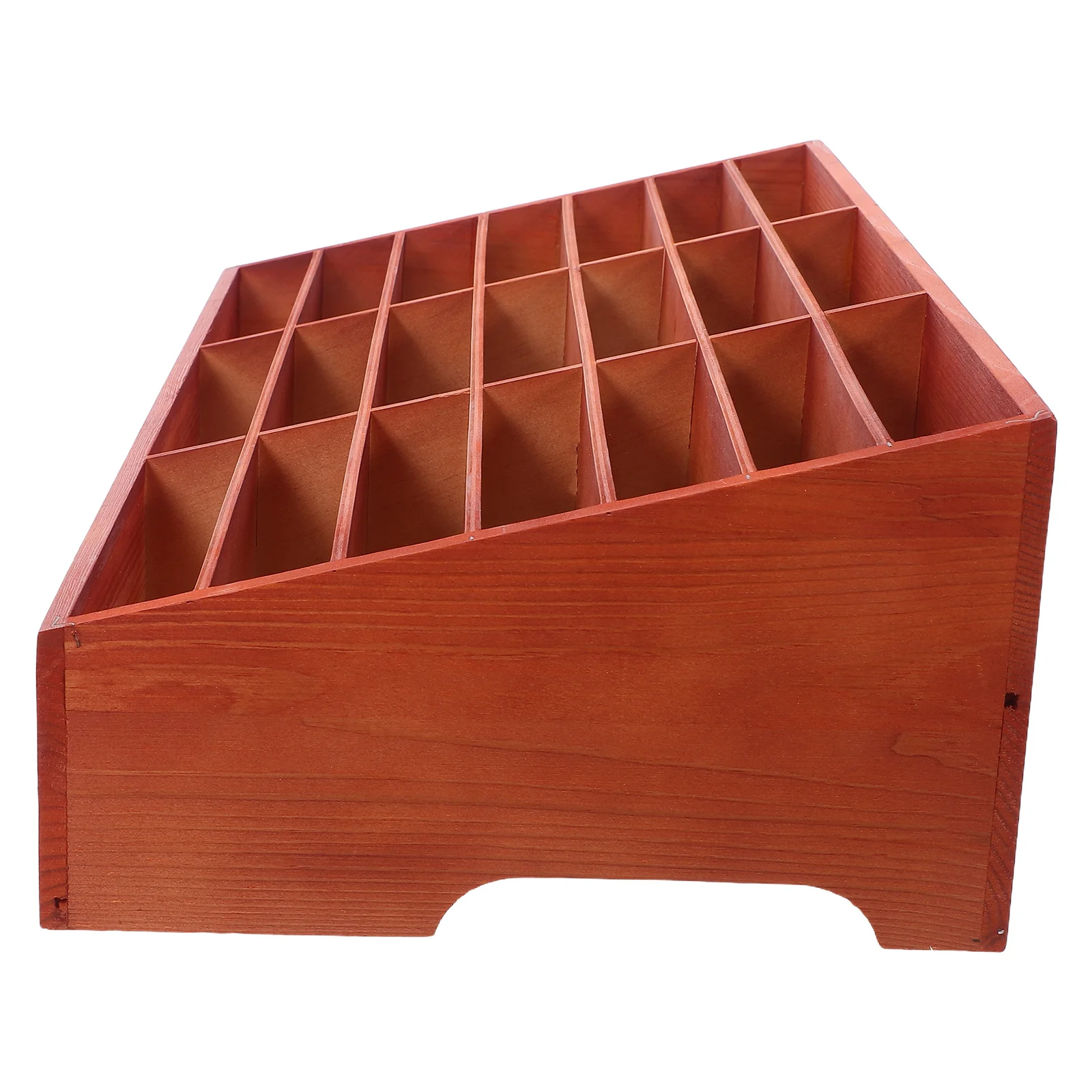 

Classroom Cell Phone Holder Wooden Organizer 21 Slot Desktop Storage Box Office Phone Management Display Stand