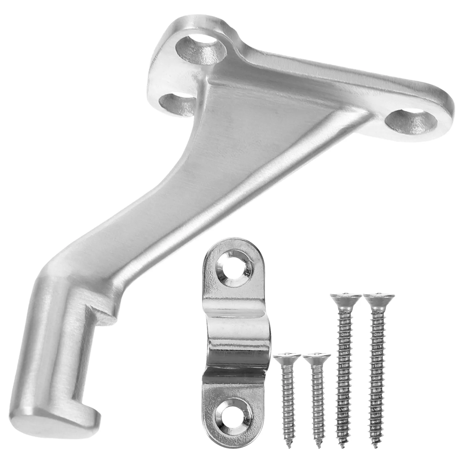 

Staircase Handrail Brackets Stainless Steel Silver outside Railings for Stairs Durable Construction Facilities Components