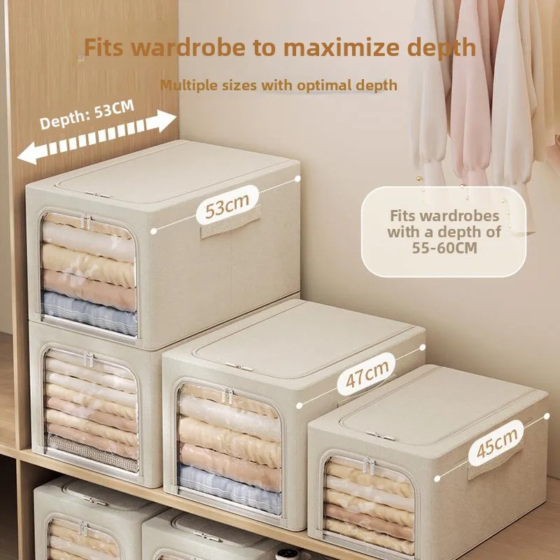 

Home Use Cloth Art Storage Box Thickened Stacking Clothes Organizer Drawer Style Storage Case for Clothes And Pants