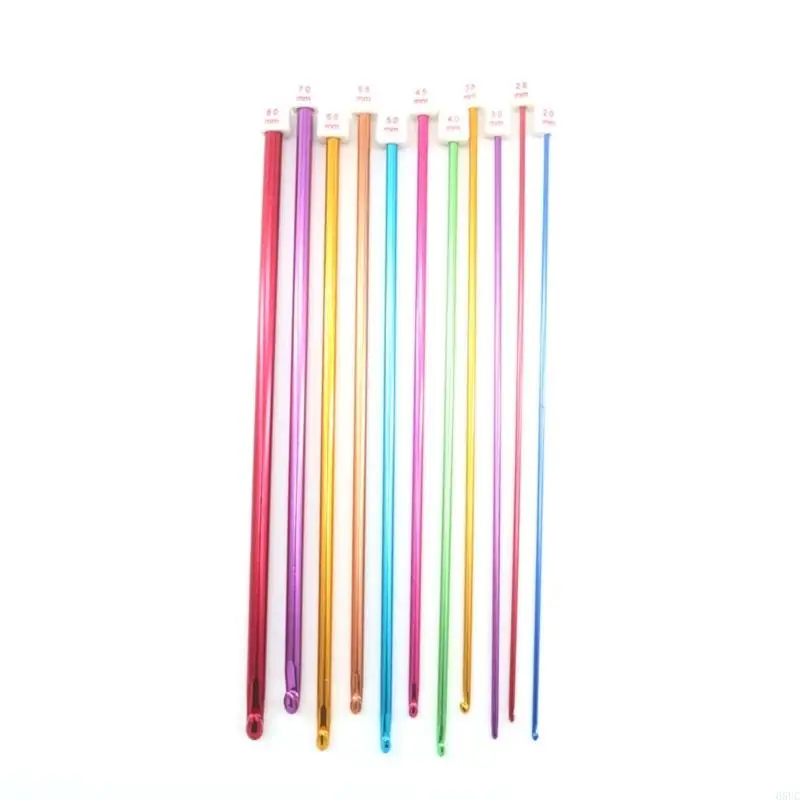 68UC 23 PCS Afganización ganchos Afghan Set 2.0-8.0 mm aguja tejer para alfombra bufandas