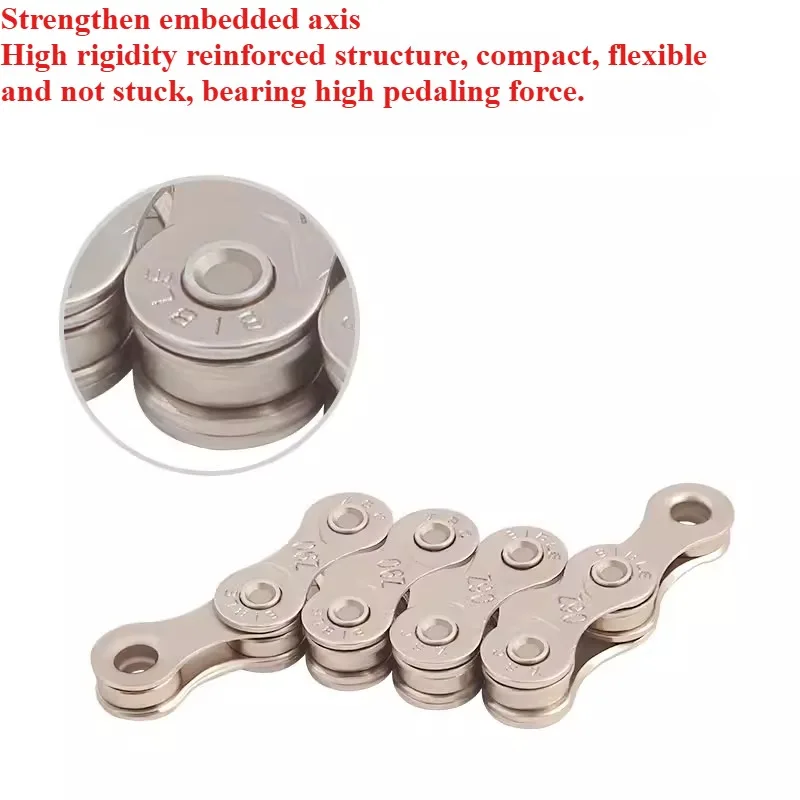 1pc mountain road folding bicycle chain 8 speed change accessories 9 10 21 24 27 12-speed chain