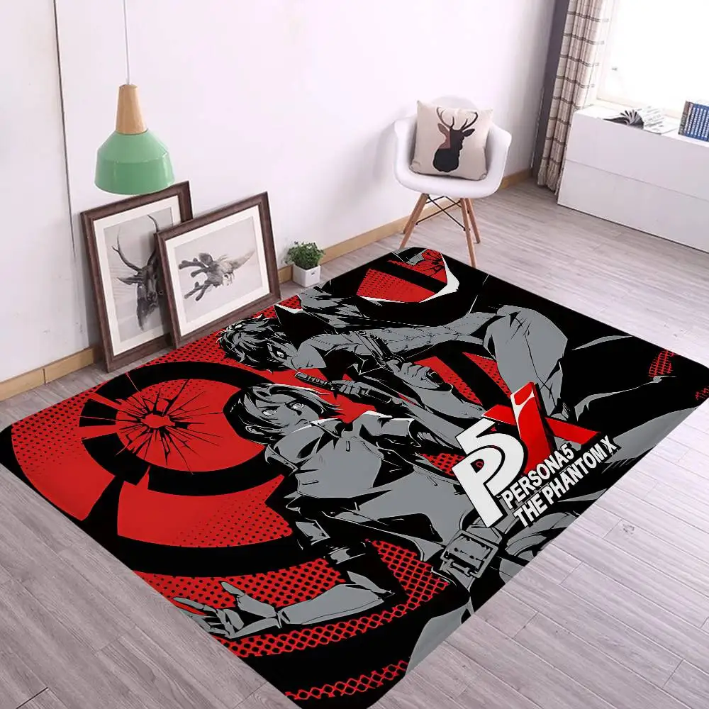 vintage Game P-PersonaS cool Floor Mat Cheaper Anti-slip Modern Living Room Balcony Printed Bedside Mats