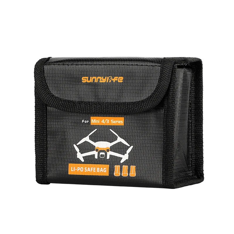 Flight Battery Safe Bag For DJI Lito 1 X1/Mini 3/3Pro/4 Pro Protective Case Transport Lithium Battery Safe Explosion-proof Bag