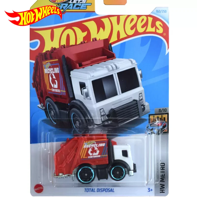 2024J Original Hot Wheels Car Let\'s Race Total Disposal Toys for Boys 1/64 Diecast Carro Model HW Metro Brinquedos Birthday Gift