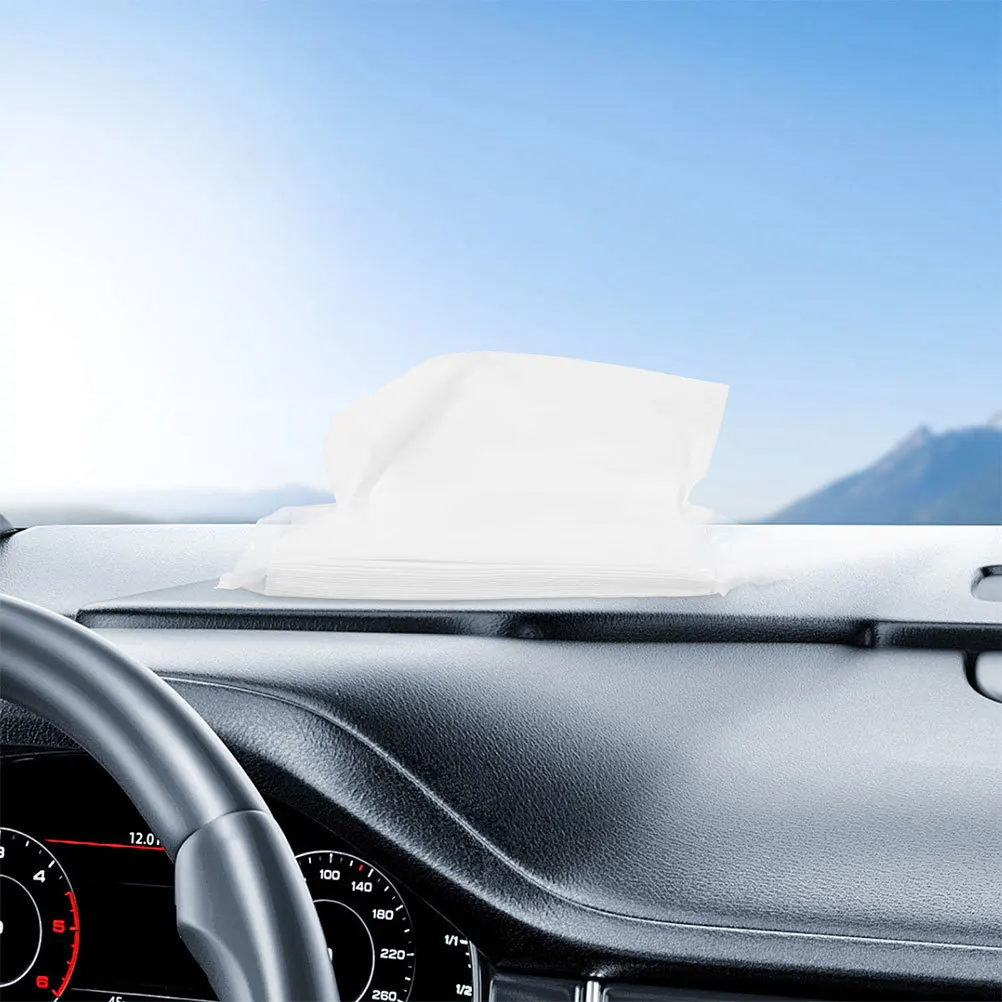 15 قطعة مناديل السيارة تصميم حاجب الشمس حجم السفر المدمج المناديل الوجه لملحقات السيارات ديكور منظمة أساسيات السيارات #4