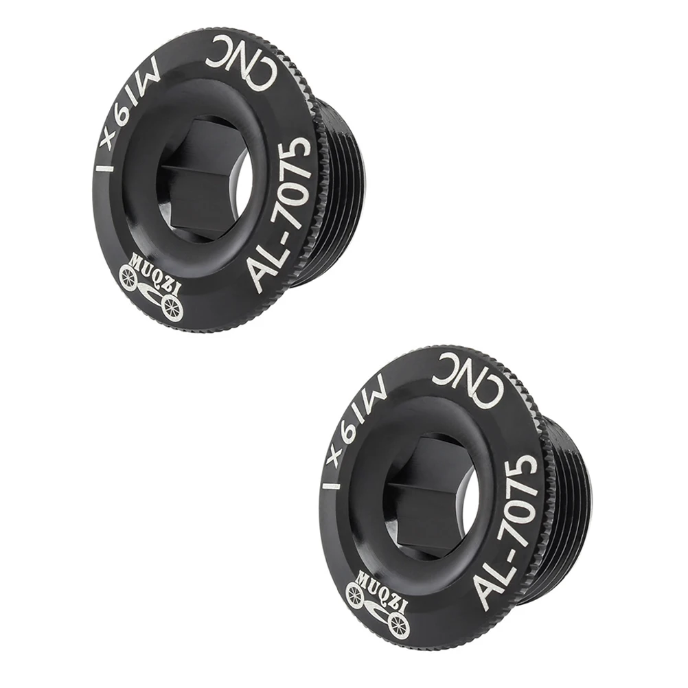 

2pcs Crank Cover Bolts Crankset Screws Nuts for Mountain Bike Arm Black Aluminum Alloy Lightweight Storage Compatibility Bike