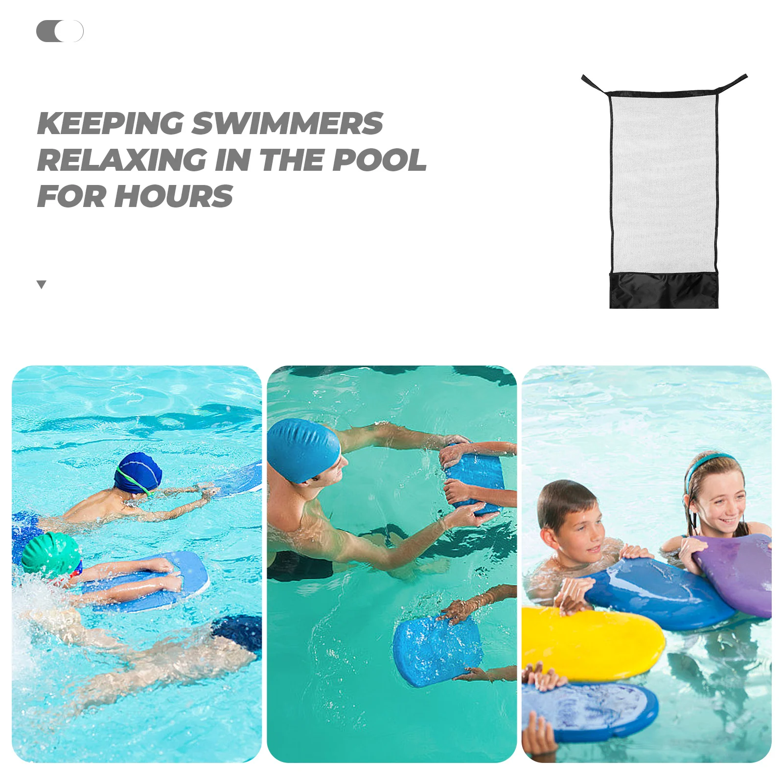 Filet de chaise de piscine flottant, 2 pièces, accessoires de piscine en maille, Support ergonomique, confort, Durable, résistant à l'usure, roulement solide