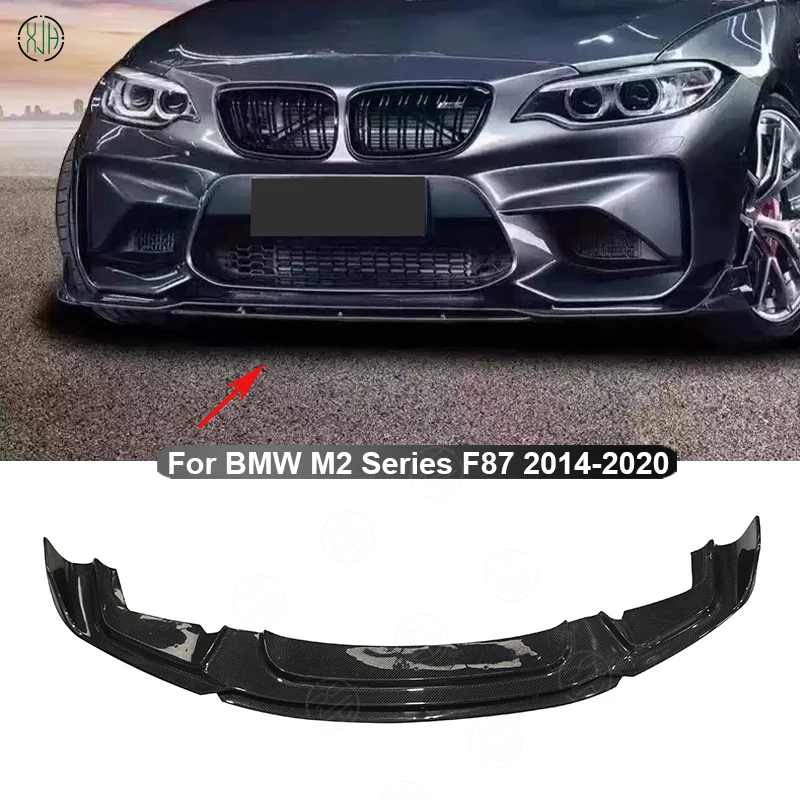 For BMW F87 M2 2016-2018 Car Front Bumper Splitter Front Lip Chin Spoiler Diffuser Parts Carbon Fiber Body kit BP Style