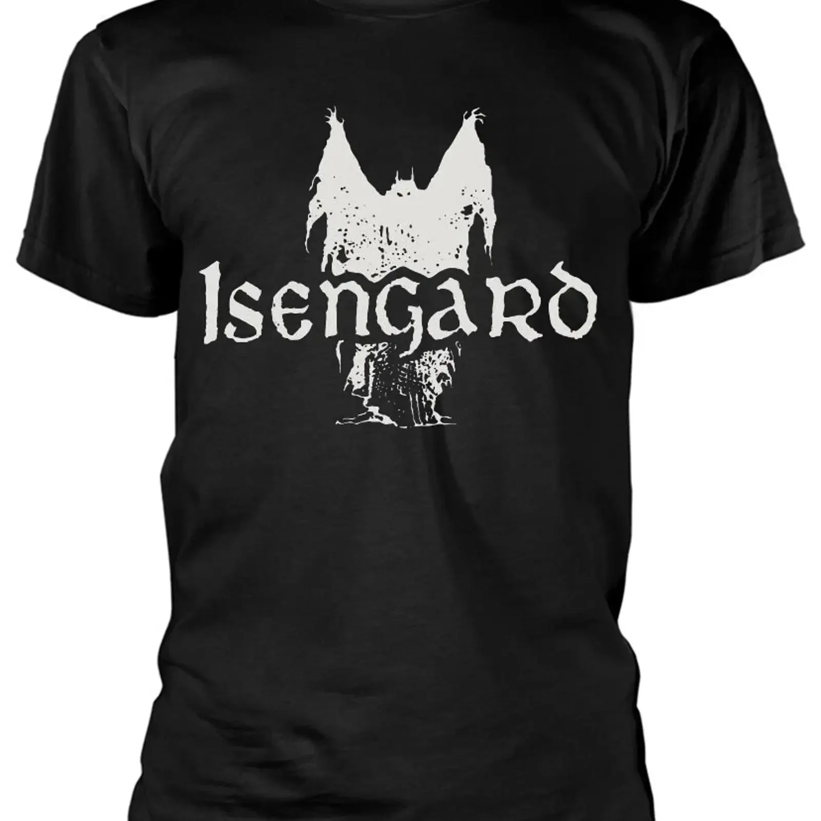 Isengard Cult Metal Black T Shirt NEW OFFICIAL vintage Washed Stylish Breathable Versatile Comfortable graphic Casual