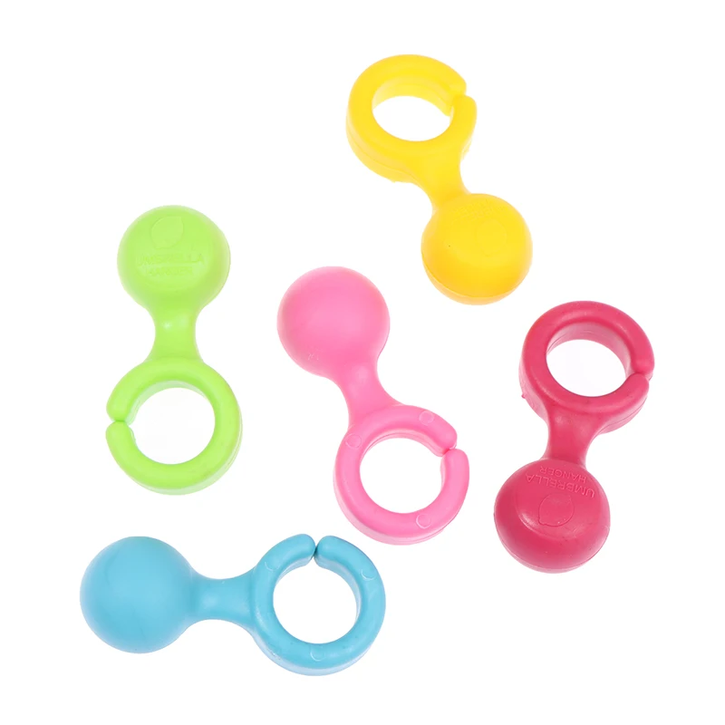 5pcs/Set Portable Umbrella Holder Easy-to-Use Clip On Desk Table Umbrella Grain