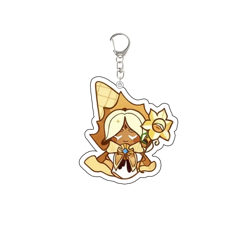 Game Cookie Run Eternal Sugar Hollyberry Shadow Milk White Lily Silent Salt Acrylic Keychain Cute Pendant Valentine's Day Gift view 4