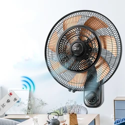 16/18 /20 Inch7 leaves Wall Mounted ElectricFan Home Remote Control Silent Restaurant Shaking Head 3-speed Wind Power Large Air