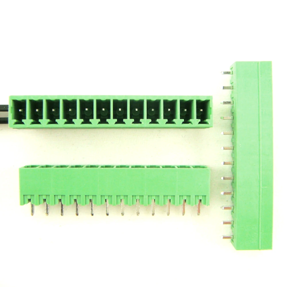 

Free Shipping (100pcs/Lot) 15EDGK-3.81-12P + 15EDGVC-3.81-12P Straight Pin Screw Terminal Block Connector Pluggable Type NO.1