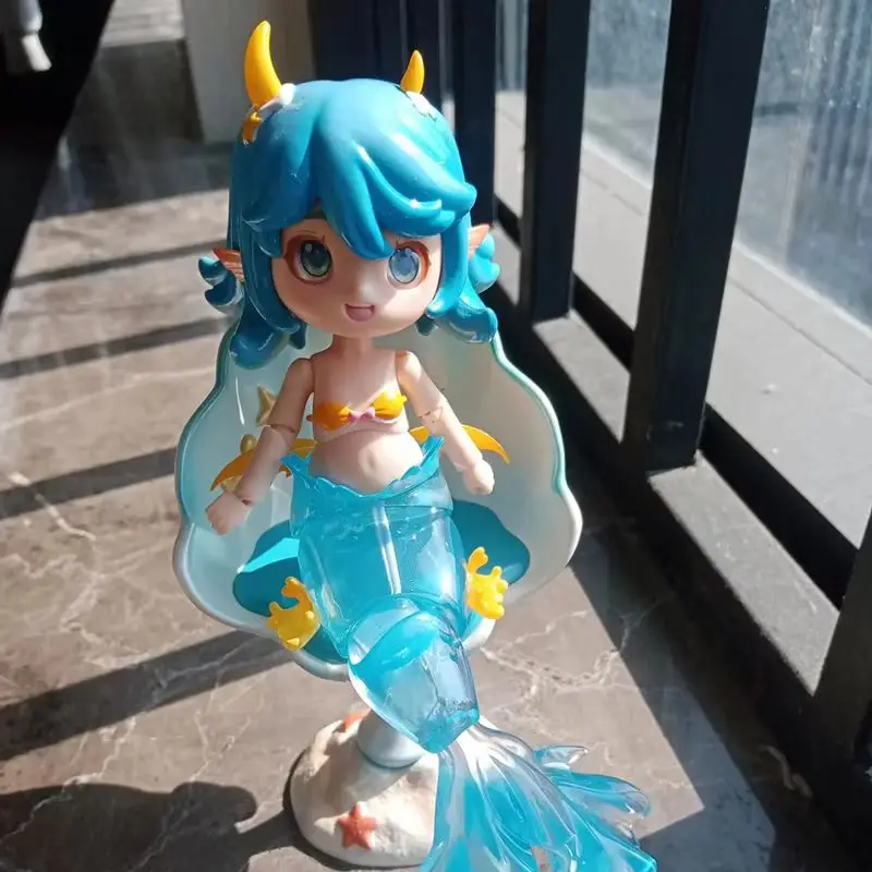 Genuine Mermaid Island Bjd Movable Doll Series Blind Box Mermaid Toy Ornament Bjd Gorgeous Seat Replaceable Fish Tail Accessorie view 3