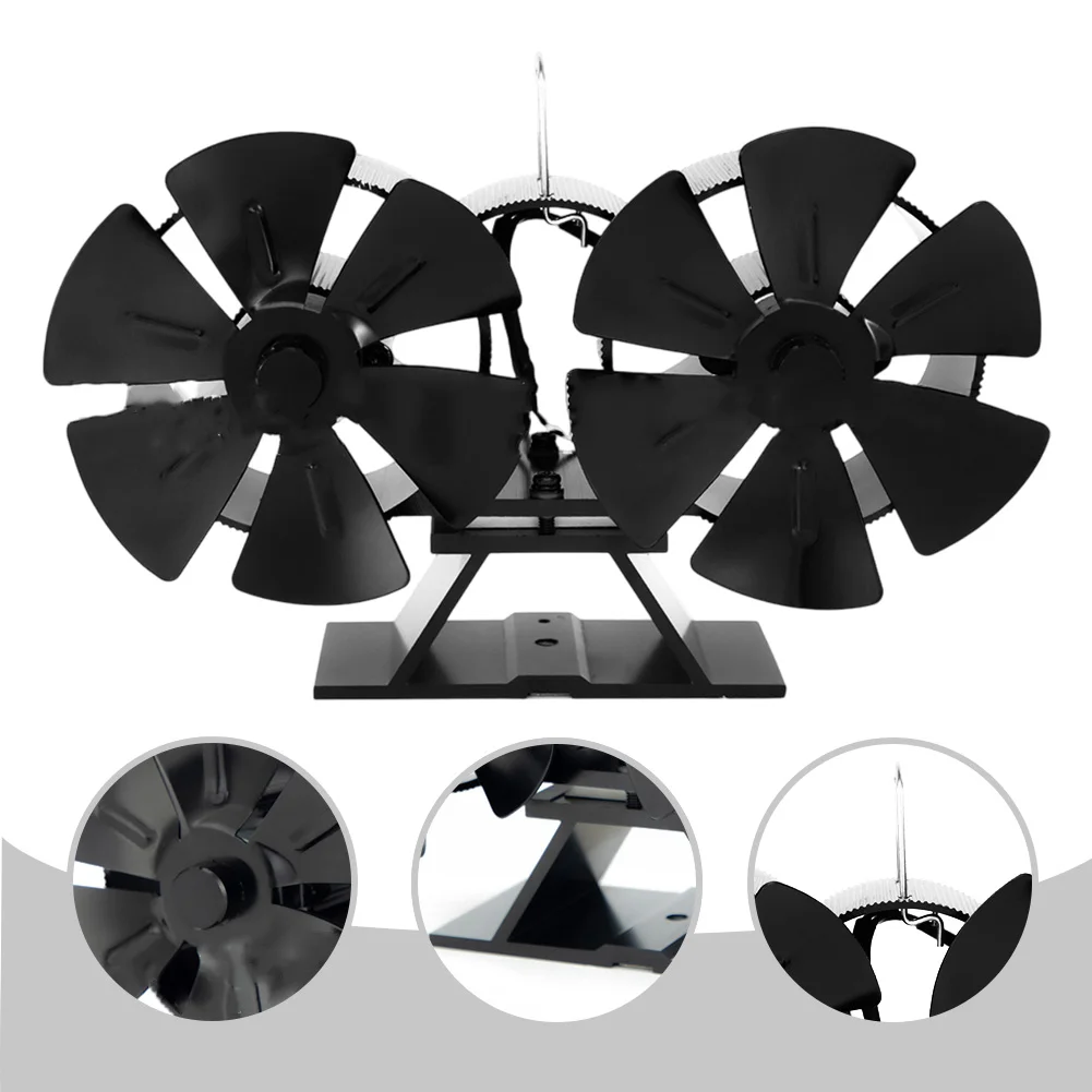 حجم الهواء مروحة فرن مروحة الموقد التدفئة الراحة المنزلية عملية هادئة 160-220 حجم الهواء تصميم دائرة مزدوجة #6