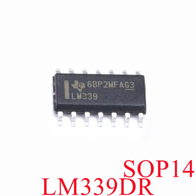 Chip LM339DR SOP14, 339DR, 100% novo, 5 peças