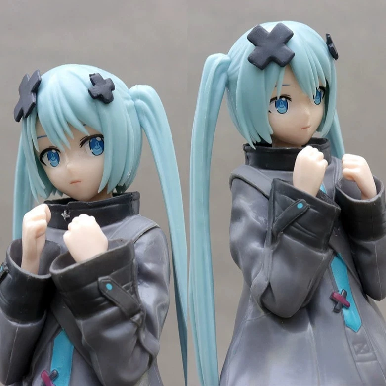En Stock 21cm Hatsune Miku en el mundo, un Miku que no puedo cantar Anime acción Kwaii Miku figuras modelo juguetes regalos de navidad
