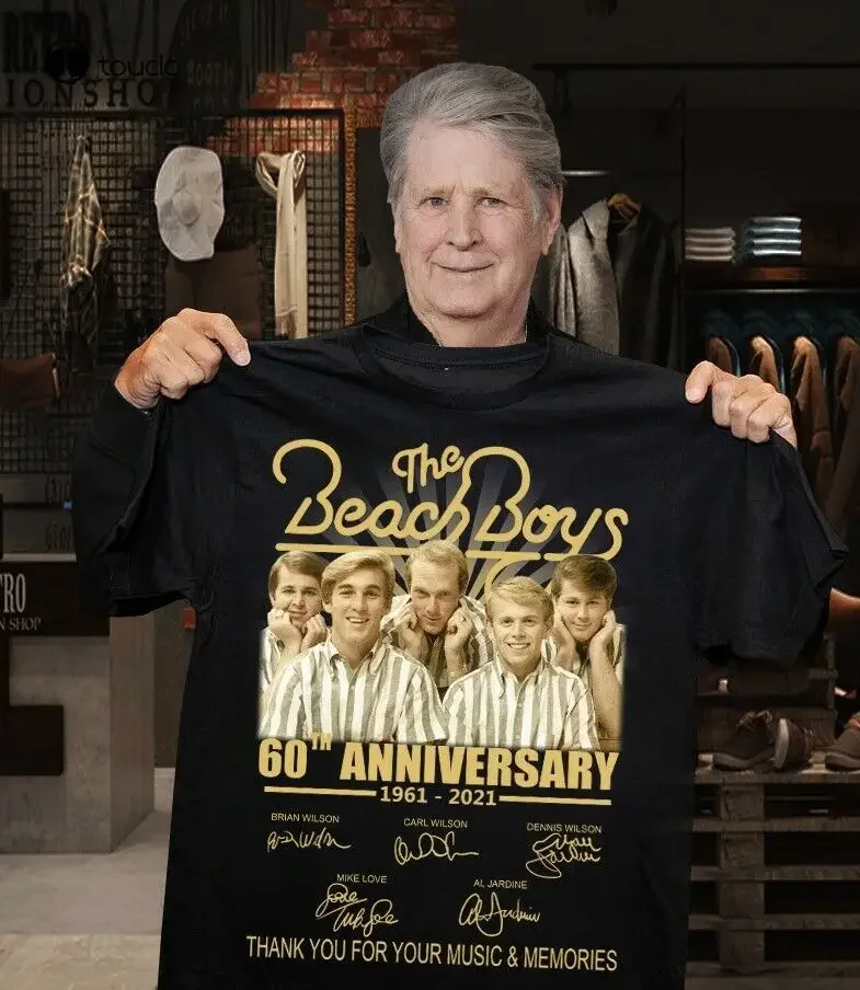 The Beach Boys 60Th Anniversary 1961 2021 Thank You For Memories Unisex T-Shirt Custom Aldult Teen Unisex Digital Printing