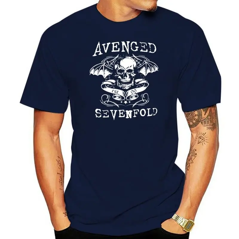 AVENGED SEVENFOLD SKULL A7X NEW T-SHIRT S-3XL GRIMREAPER DEATH METAL ROCK Tees Men'S Clothing Big Size T SHIRT Top Tee