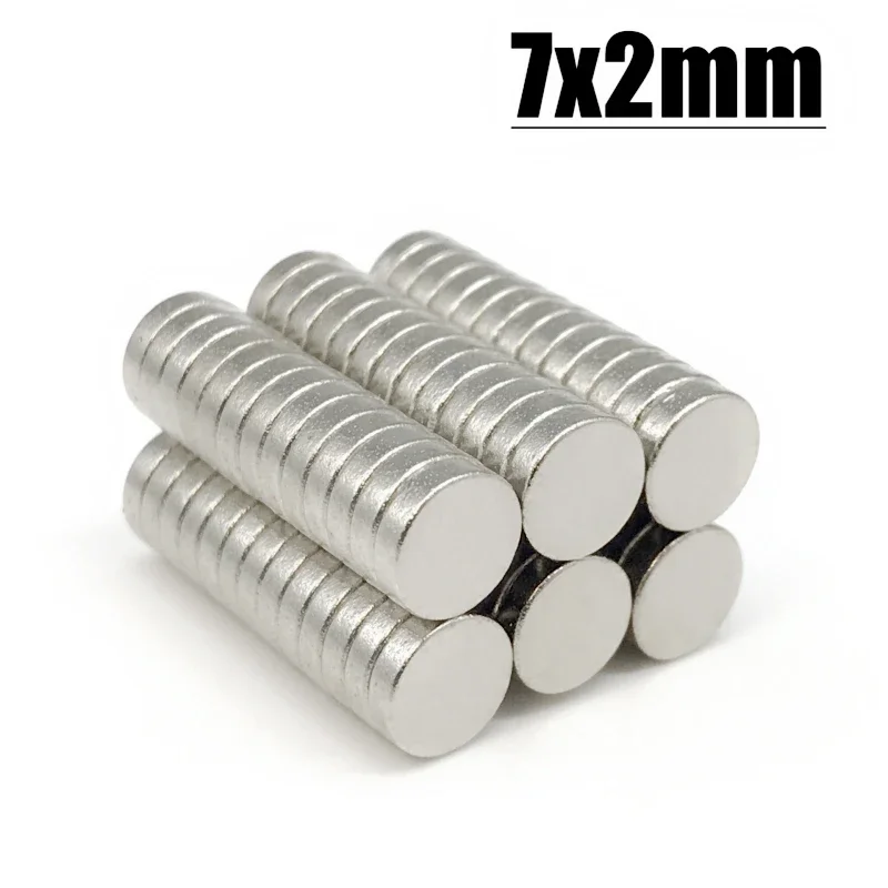 5/10/20/50/10000Pcs 7x2 Neodymium Magnet 7mm x 2mm N35 NdFeB Round Super Powerful Strong Permanent Magnetic imanes Disc 7*2