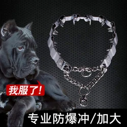 30-64CM Stainless Steel Dog Training Chain Collar Anti-Pull Choke Collar for Large Breeds Dog like Malinois & German Shepherds