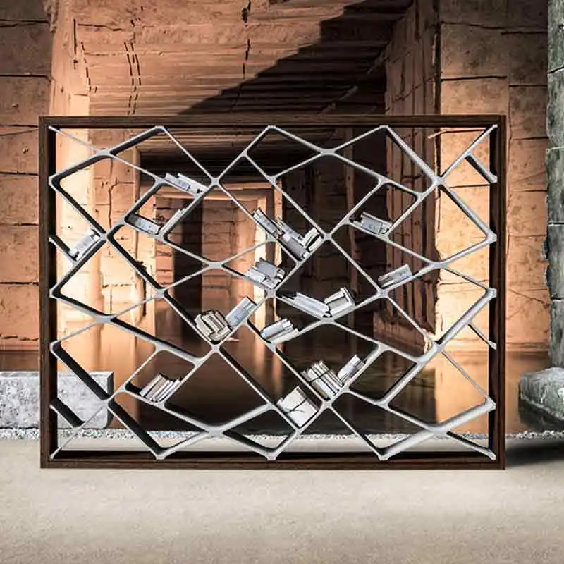 

Living room furniture decoration creative irregular metal bookshelf