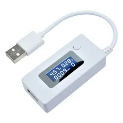 バッテリー電圧電流計,microUSB充電器,LCDディスプレイ,検出器,2A/1a,スイッチ付き電圧計,電流計