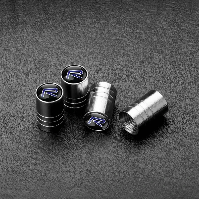 Tapas de Metal de alta calidad para Volvo R Rdesign S40, cubierta de vástago de válvula de neumático de rueda automática, a prueba de polvo,