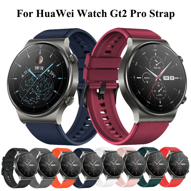 Strap for Huawei GT 2 Pro GT 3 Pro 46mm Band Sport Silicone Replaceable Wrist Bracelet For Huawei Watch 3/3Pro 4/4Pro Watchbands