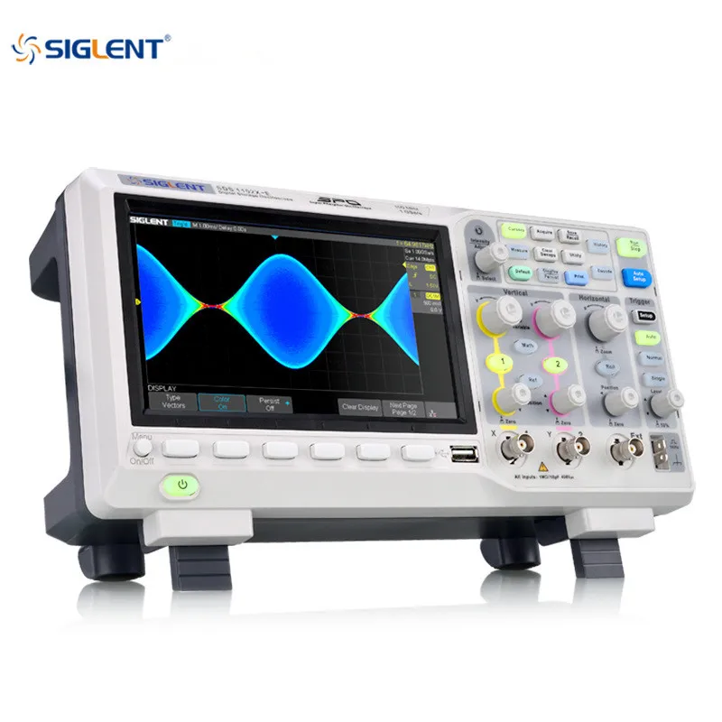 Signent SDS1104X-E 100Mhz oscilloscopio digitale 4 canali decodificatore Standard 1 gsa/s,400,000 wfm/s tasso di acquisizione