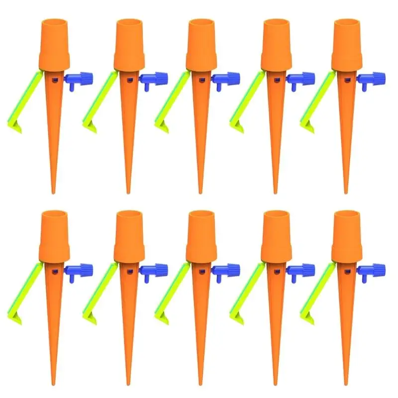 E8BD 10Pcs Adjustable Drips Irrigation Spikes For Potted Plant Precise Flows Control Valves Water Saving Gardening Tool