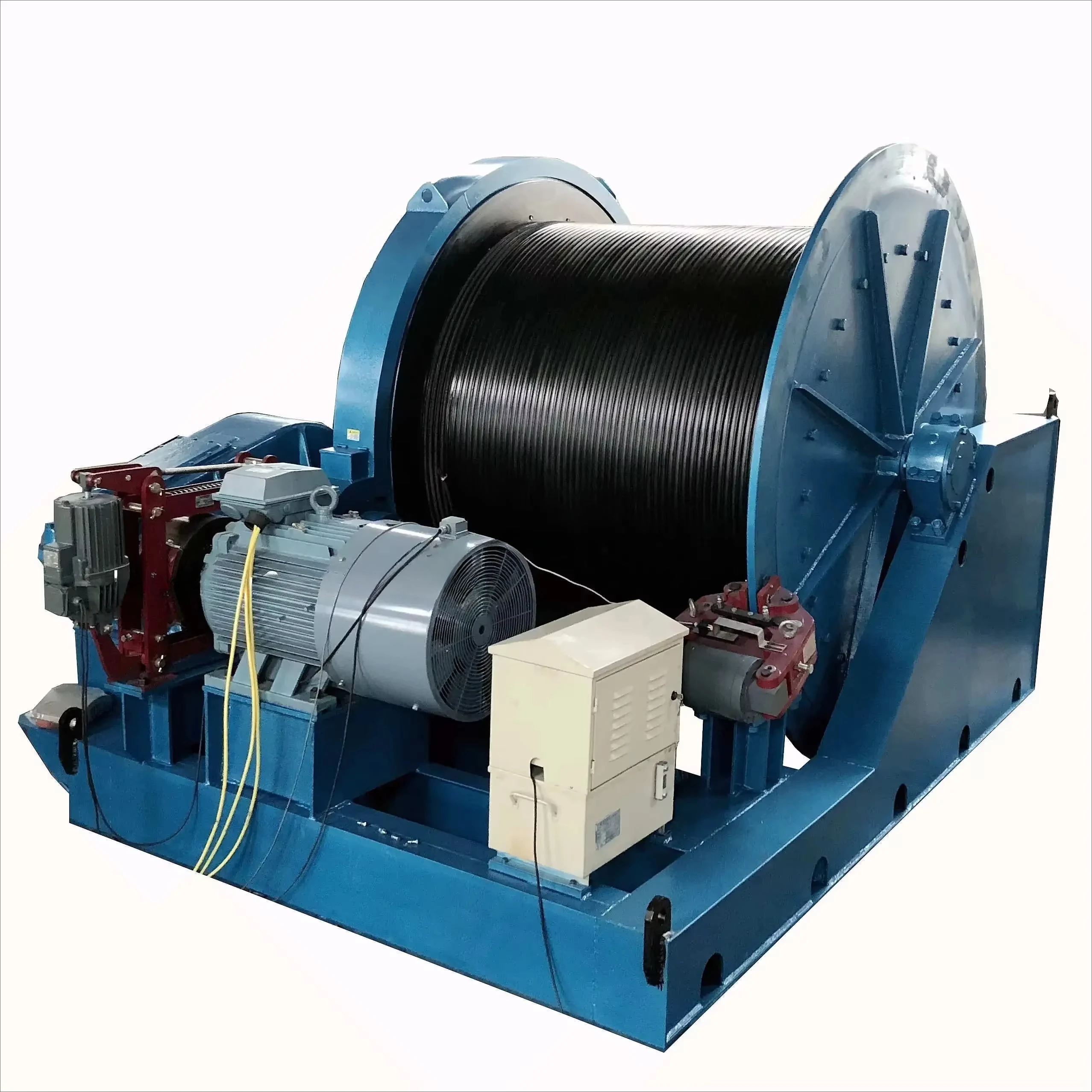 pull  towing winch for sale drum windlass industrial winch cable hoist PLC control lifting