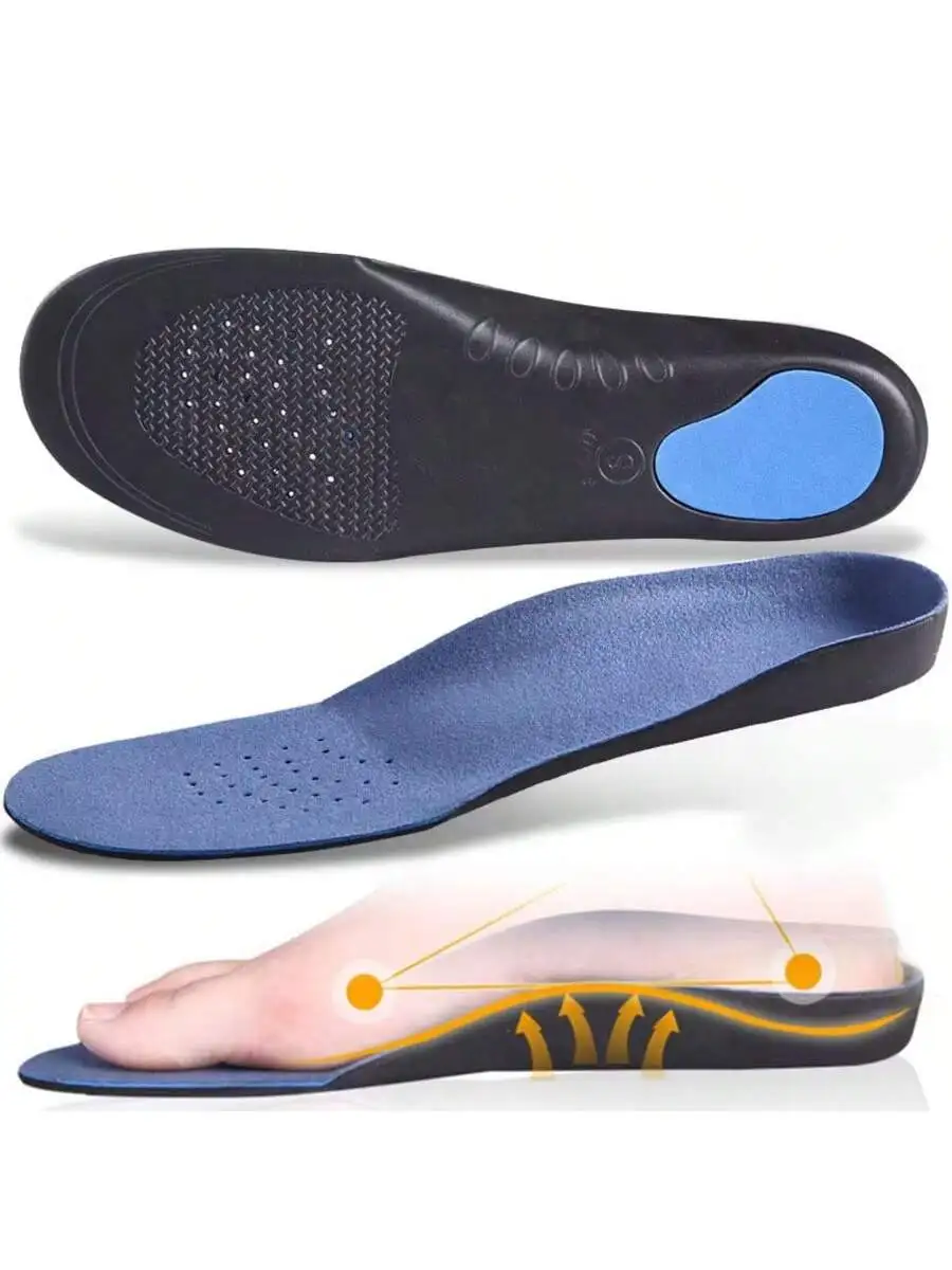 1 paire de semelles orthopédiques pour fasciite plantaire, soutien de la voûte plantaire, coussinets de chaussures absorbant les chocs, EU34-49