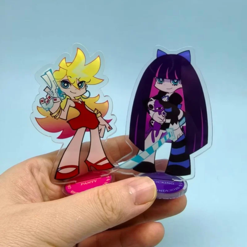 Anime Panty & Stocking with Garterbelt Acrylic Stands Desktop Decoration Ornament Props Fans Gift