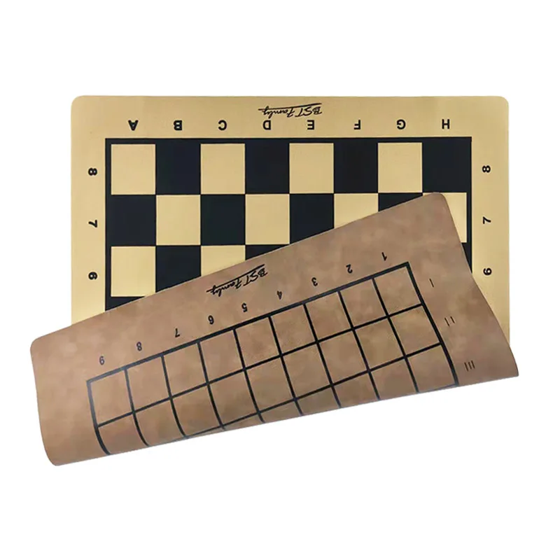 Japan Shogi 46*50cm Chessboard 45*50mm Checker for Sho-gi Chess Game Family Table Board Game PU Leather Chessboard