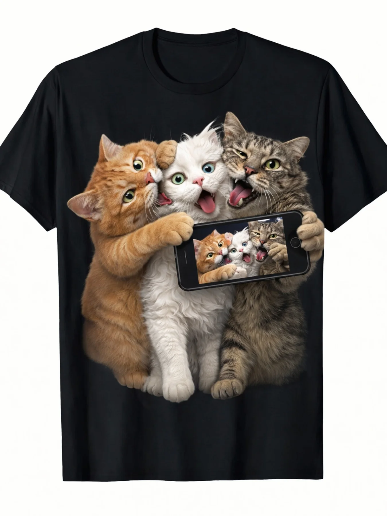 Men's 100% Cotton T-Shirt 180g Heavyweight Suitable for 2026 Commemorative & Valentine's Day Bold Lettering Round Neck Short Sleeve Casual Casual Attire S-XXXL Sizes Machine Washable Digital Print Design No Belt