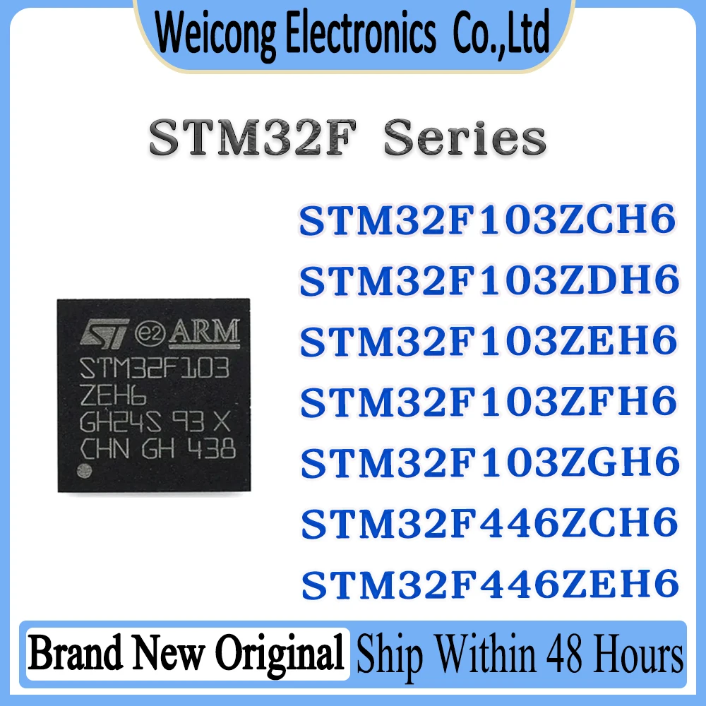 

STM32F103ZCH6 STM32F103ZDH6 STM32F103ZEH6 STM32F103ZFH6 STM32F103ZGH6 STM32F446ZCH6 STM32F446ZEH6 STM32F STM32 STM IC MCU Chip