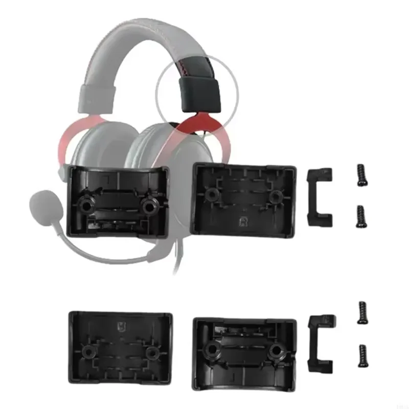 B48A pour Hyperx Cloud argent/Cloud II/Cloud argent casque sans fil remplacement boucle-bande charnière pièce de réparation droite