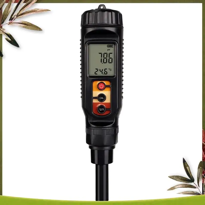 

New-0.00-14.00 PH Digital Tester With Flat Probe - Perfect For Testing PH In Fruit, Meat, Vegetables, Dough, And Milk